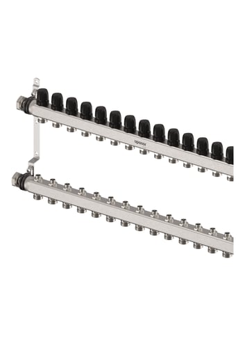 Uponor Vario S fordelerrørsæt 16 kredse x 3/4" Euro - 1