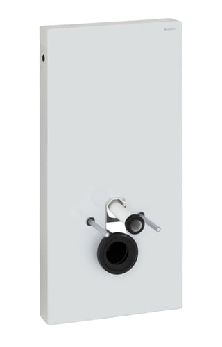 Geberit Monolith cisternemodul vægh. toilet 101 cm glas hvid/alu - 1