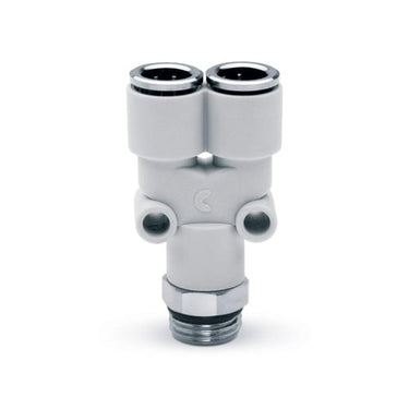 Technopolymer fitting-swl y connector -10mm tube -3/8 thread 7562 10-3/8 SUP-RAPID FITTING COMPACT - 1