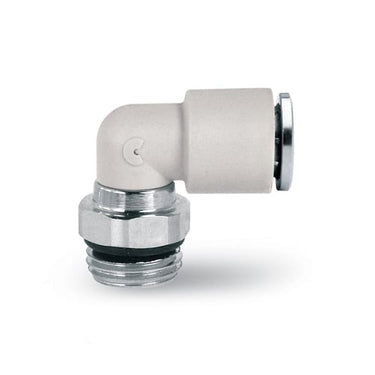 Technopolymer fitting-swivel elbow -10mm tube -1/4 thread 7522 10-1/4 SUP-RAPID FITTING COMPACT - 1