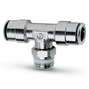 Push in fitting-swivel branch tee-6mm tube-1/8 thread S6430 6-1/8 SUPER-RAPID FITTING SPRINT - 1