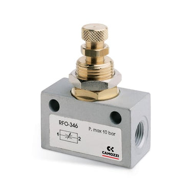 Inline flow control valve- bidirectional-1/8 RFO 383-1/8 FLOW-CONTROL VALVE - 1