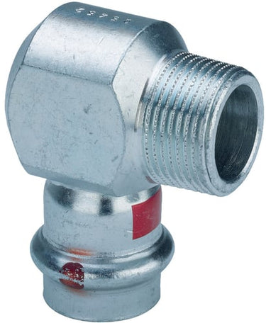 Prestabo overgangsvinkel 90° 15 x 1/2" forzinket stål - 1