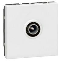 Antenneudtag Mosaic TV 1x IEC han 2M hvid - 1