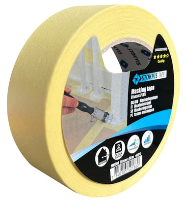 Stokvis Tapes Afdækningstape 80 gr. C. 38mmx50m Kasse 24 stk - 1