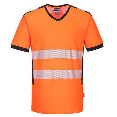 T-shirt bomuld HiVis PW310 orange str 3XL - 1