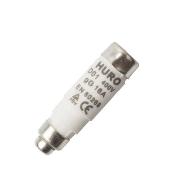 Sikring D01 16 ampere (5-styk) grå - 1