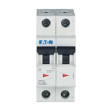 Automatsikring (MCB) Z-karakteristik 6Amp 2-Pol 15kA 2-moduler UL1077 FAZ-Z6/2 - 1
