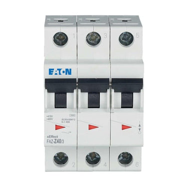 Automatsikring (MCB) Z-karakteristik 40Amp 3-Pol 15kA 3-moduler UL1077 FAZ-Z40/3 - 1