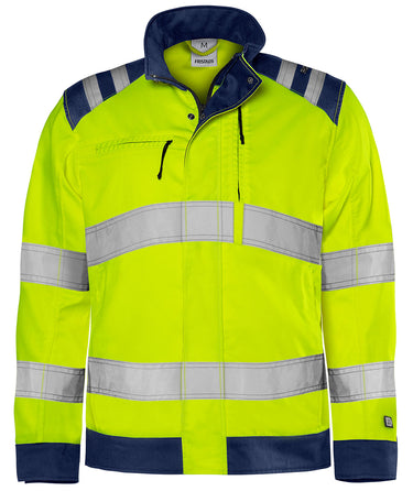 Green jakke kl.3 4067 Hi-Vis GPLU gul/marine str M - 1