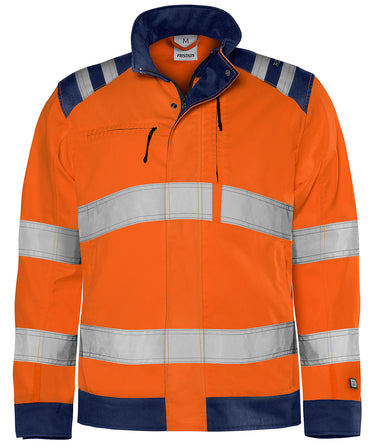Green jakke kl.3 4067 Hi-Vis GPLU orange/marine str M - 1
