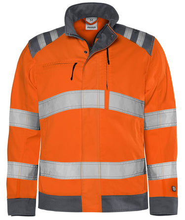 Green jakke kl.3 4067 Hi-Vis GPLU orange/grå str 4XL - 1