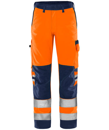 Green bukser kl.2 2651 Hi-Vis GPLU orange/marine str C48 - 1