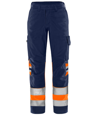 Green bukser dame kl.1 2652 Hi-Vis GPLU orange/marine str 40 - 1