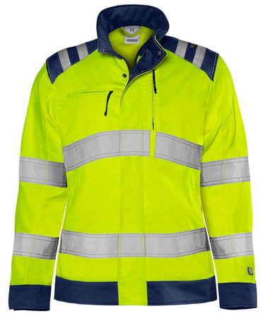 Green jakke kl.3 dame 4067 Hi-Vis GPLU gul/marine str M - 1