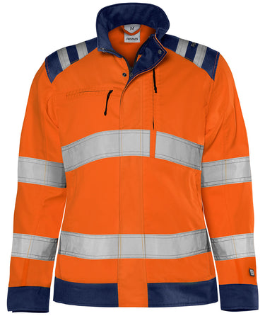 Green jakke kl.3 dame 4067 Hi-Vis GPLU orange/marine str XL - 1