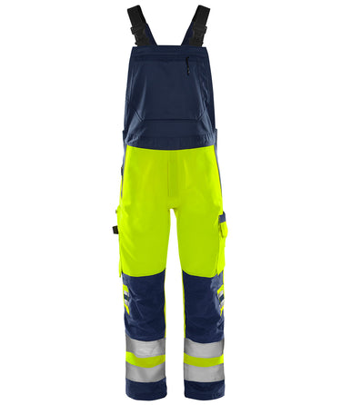 Green overalls kl.2 1030 Hi-Vis GPLU gul/marine str D108 - 1