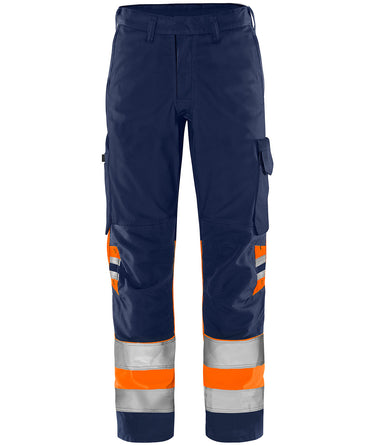 Green bukser kl.1. 2649 GPLU Hi-Vis orange/marine str C48 - 1