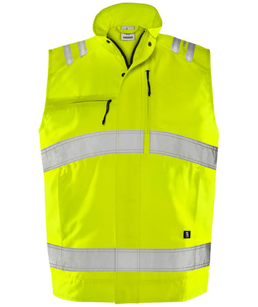 Green vest kl.2 5067 GPLU Hi-Vis gul str 3XL - 1