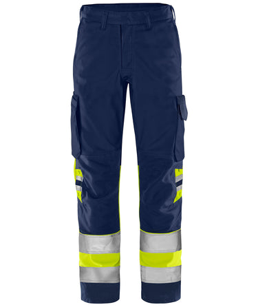 Green bukser kl.1 2668 GPLU Hi-Vis gul/marine str C156 - 1