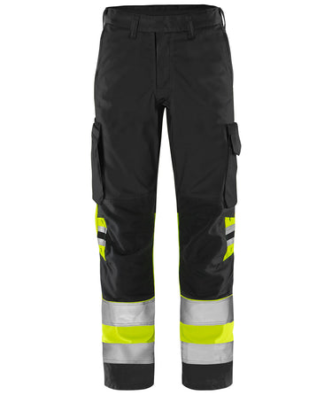 Green bukser kl.1 2668 GPLU Hi-Vis gul/sort str C148 - 1
