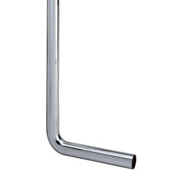 Afløbsrør 90° 32 x 220 x 580 mm forkromet - 1