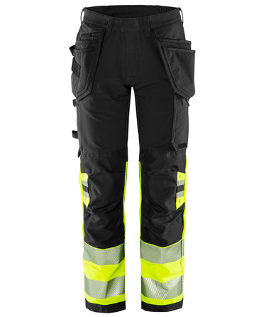 Green stretchbukser kl.2 2645 Hi-Vis gul/sort str D96 - 1