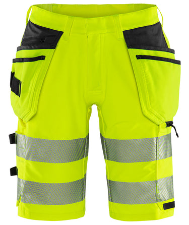 Green håndværker stretchshorts Hi-Vis gul/sort str C62 - 1
