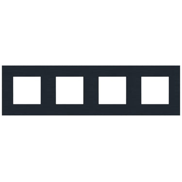 Ramme 4-modul Pure alu black - 1