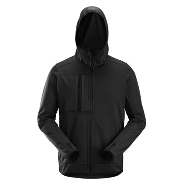 Snickers AllroundWork Fleece m/lynlås 8058 Hættetrøje sort str 3XL - 1