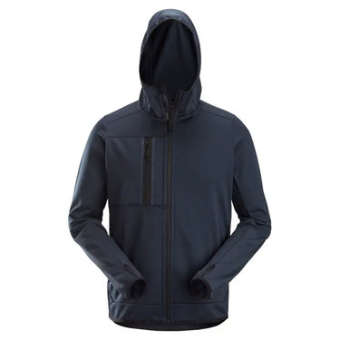 Snickers AllroundWork Fleece m/lynlås 8058 Hættetrøje navy str XS - 1