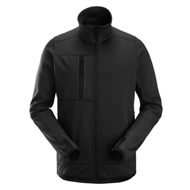 Snickers AllroundWork fleecejakke lang lynlås str XS sort - 1
