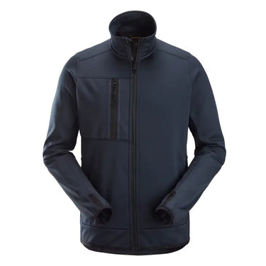Snickers AllroundWork fleecejakke lang lynlås str M navy - 1