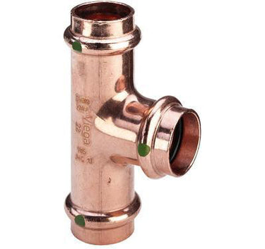 Profipress T-stykke 18 x 15 x 18 mm kobber - 1