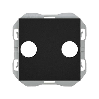 Simon 270 afdækning for R-TV-SAT mat sort - 1