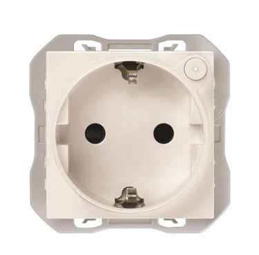 Simon 270 IO Schuko stikkontakt mat hvid - 1