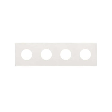Simon 270 minima ramme til clean stikkontakt 4 modul mat hvid - 1
