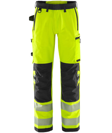 Green stretchbukser kl.2 2645 Hi-Vis gul/sort str C146 - 1