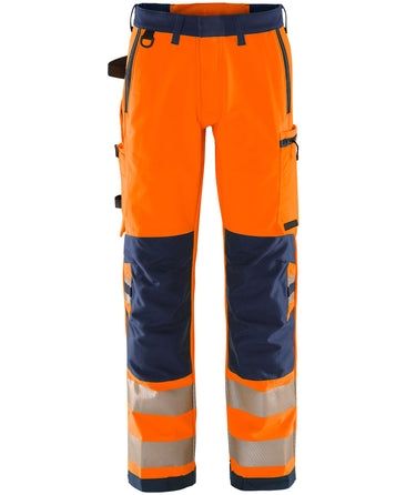 Green stretchbukser kl.2 2645 Hi-Vis orange/marine str C148 - 1