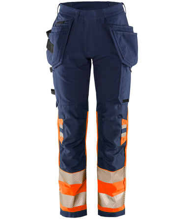 Green håndværker stretchbukser Hi-Vis orange/marine str 36 - 1
