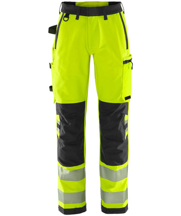 Green stretchbukser dame kl.2 Hi-Vis gul/sort str 50 - 1