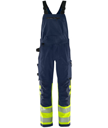 Green stretch overalls kl.1 Hi-Vis gul/marine str C66 - 1