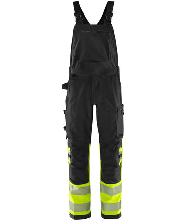 Green stretch overalls kl.1 Hi-Vis gul/sort str C52 - 1