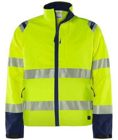 Green stretchjakke kl.3 4647 Hi-Vis gul/marine str M - 1