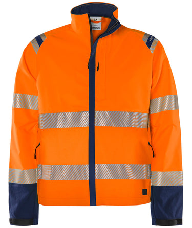 Green stretchjakke kl.3 4647 Hi-Vis orange/marine str 3XL - 1