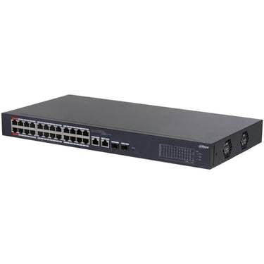 26-Port Cloud Managed Desktop Switch med 24-Port PoE 2*Gbps Combo uplink Langdistance POE IEEE802.3bt 240W - 1