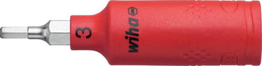 Wiha Indv. Sekskant top 1/4" VDE 1000V 3mm - 1