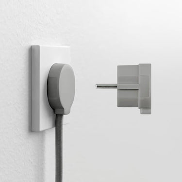 NORM stikprop Schuko mat grå - 1