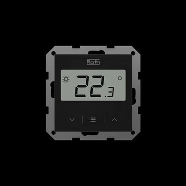 Roth Touchline® SL rumtermostat til indbygning 230V sort - 1
