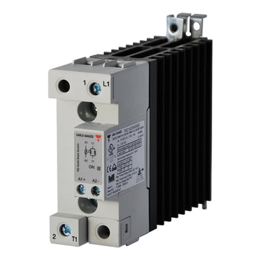 Solid state-relæ 1pol 42-660vac 1200vp 43aac din 36x110x136 zero cross switch styrespænding 3-32vdc skrueterminaler - 1
